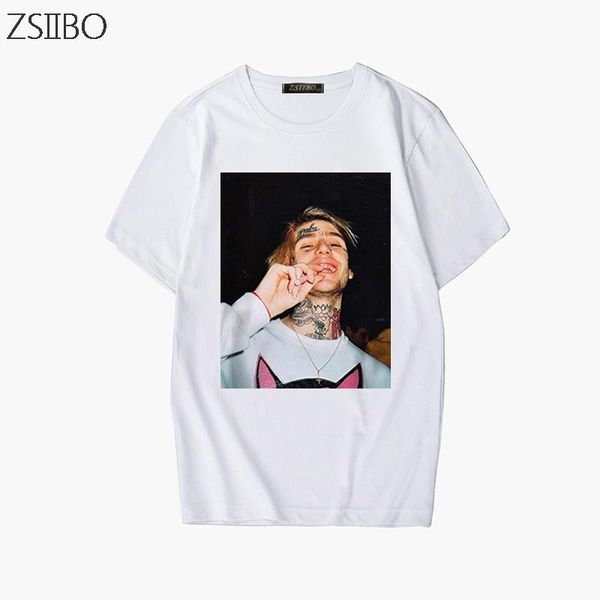 

character 3d print rapper lil peep t shirt rap hiphop lilpeep men's cool streetwear trend t-shirt graphic print tee hip hop, White;black