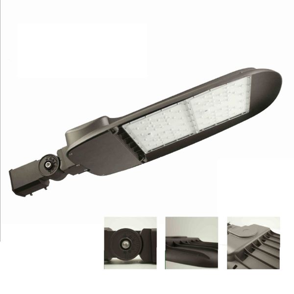 Novo Design Parking Lot Luzes 300w LED Shoebox Pole Iluminação dispositivo elétrico com fotocélula 5000K IP65 150w LED