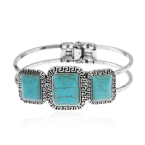 

europeans and americans wearing beaded square jewelry ladies jewelry personality turquoise bracelet, Black