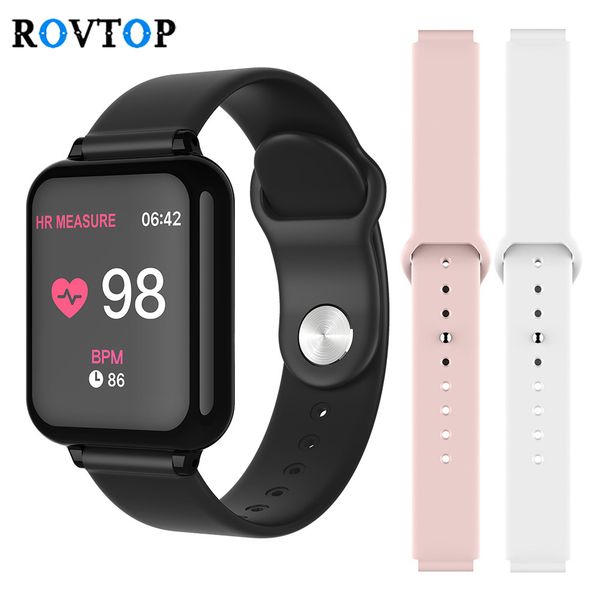 

b57 smart watch women men waterproof sports smartwatch heart rate monitor blood pressure fitness tracker for android ios z2, Slivery;brown