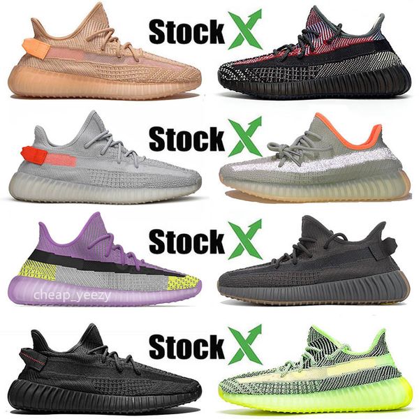 

kanye west sports sneakers new cinder desert sage yecheil yeshaya cloud white black static 3m reflective men women running shoes