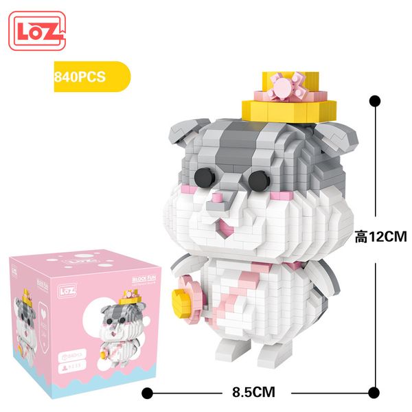 LOZ Hamster bonito, McDon Boneca do palhaço de Building Blocks, Mini DIY Monte Developmental Toy, Ornamento para Kid Xmas presente de aniversário, coletando 2-1