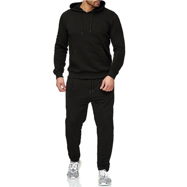 

Mens Fashion Designer Hooded Tracksuits Spring Autumn Sports Loose Mens 2PCS Sets Male Apparel Running Pure Color Mens Suits