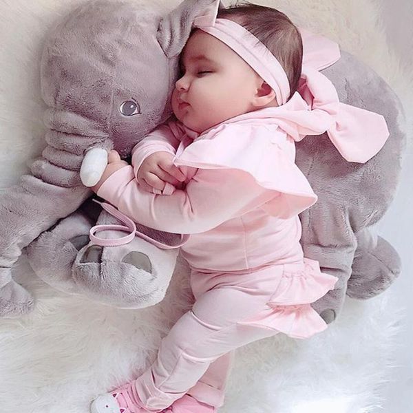 

2 шт. малыш малыш baby girl одежда набор розовый рябить толстовки топ брюки спортивный костюм наряды одежда 0-24 м, White