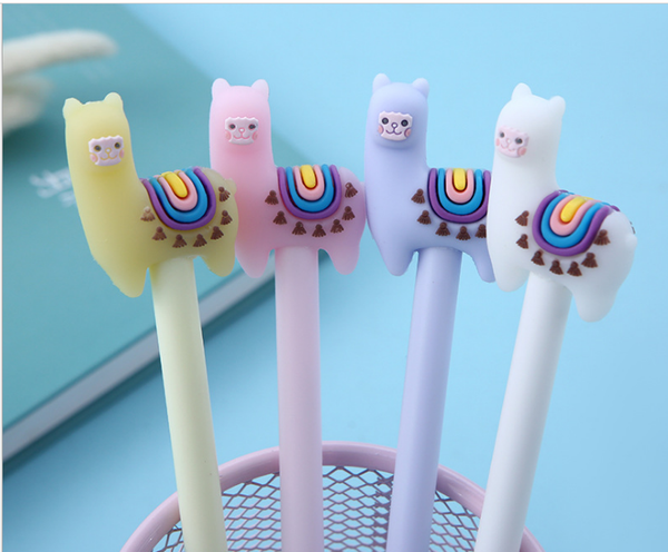 

72pcs/lot 0.5mm cute big eye alpaca office stationery neutral pen creative stationery writing supplies gp800