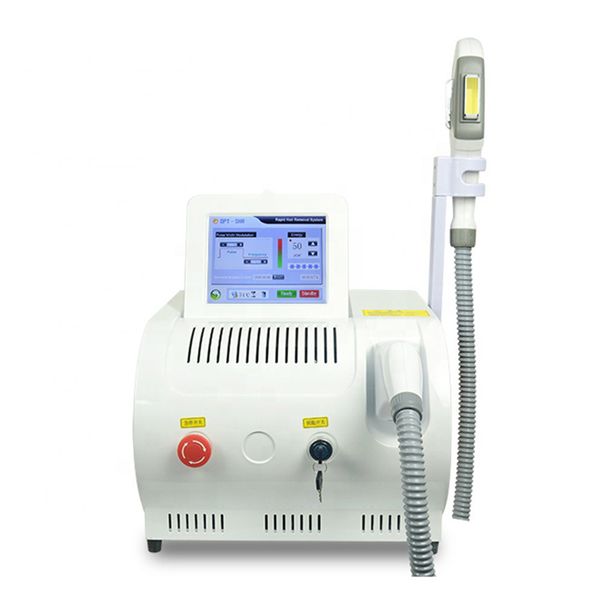 

super laser face rejuvenation facial whitening and rejuvenating permanent laser hair removal beauty machine portable ipl+opt+shr, Black