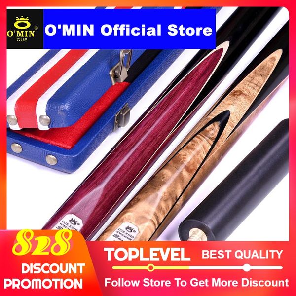 

2019 o'min assassin cue 3/4 piece snooker cue kit stick with case with extension 9.5mm 10mm 11.5mm tip ash shaft billiards