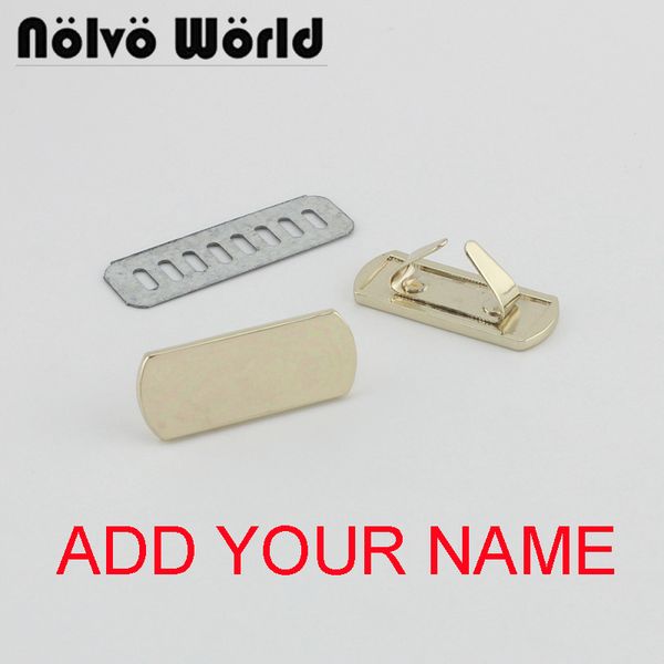 

5-20-100 pieces,36*14mm light gold handbag rectangle metal purse label tags,bags purse metal labels,add your logo, Black