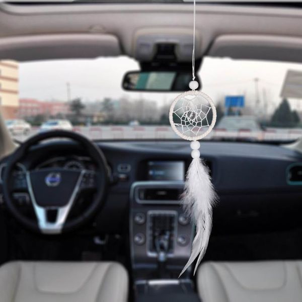 

car-styling antique feather dream catcher vintage handmade decors home hanging cars car decor popular dropship cc#