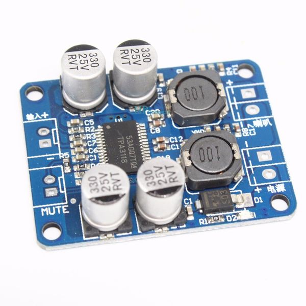 Freeshipping 10 PCS DC 12 V-24 V TPA3118 60 W Mono Módulo Amplificador de Potência de Áudio Digital