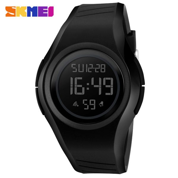 

skmei fashion outdoor sports men electronic watch cool trend multi-functional waterproof men and women students watch, Slivery;brown