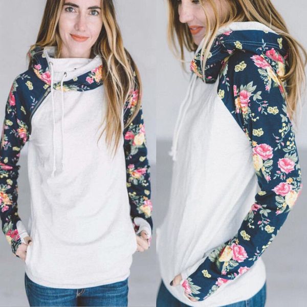 

hirigin 2018 new women long sleeve printed hoodie sweatshirt outwear coat pullover hooded streetwear, Black