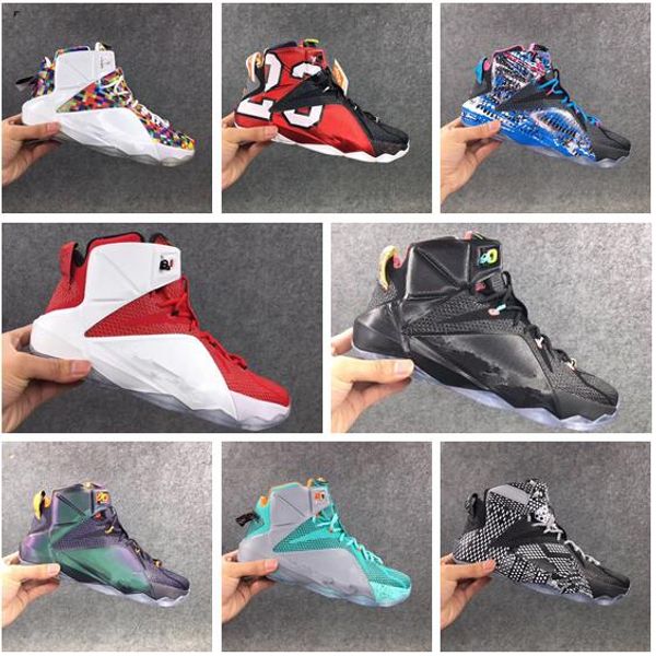 

Высокое Качество Спортивные 12 Элитные Баскетбольные Туфли Мужчины, Что Черный Бе