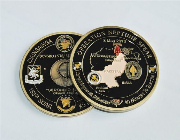 

soar seal team 6 navy 24k gold plated coin,wholesales operation neptune spear 160th challenge coin