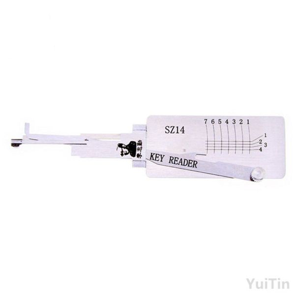 

Original Lishi 2 in 1 SZ14 2 In 1 lock pick and decoder genuine used for Suzuki Motorcycle