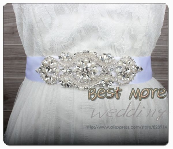 

fashion evening dress belt wedding dress sash for bridal handmade with ribbon and rhinestones applique, Black;brown