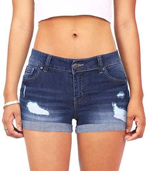 

women shorts woman shorts rose flower embroidery elastic high waisted denim jeans blue black short female enhancing denim shorts, White;black