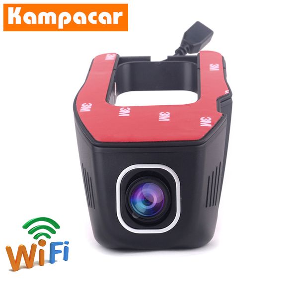 

kampacar car wifi dvr dash cameras mini dashcam 2 video registrator wifi dual lens front and rear view auto car dvrs 24h parking