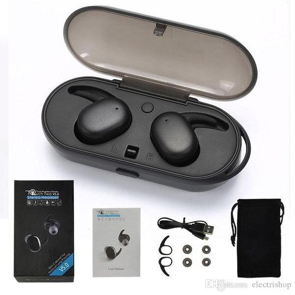 

factoryprice mini twins wireless bluetooth 5.0 stereo headset waterproof sport headphone in-ear earphones earbuds tws with charging socket