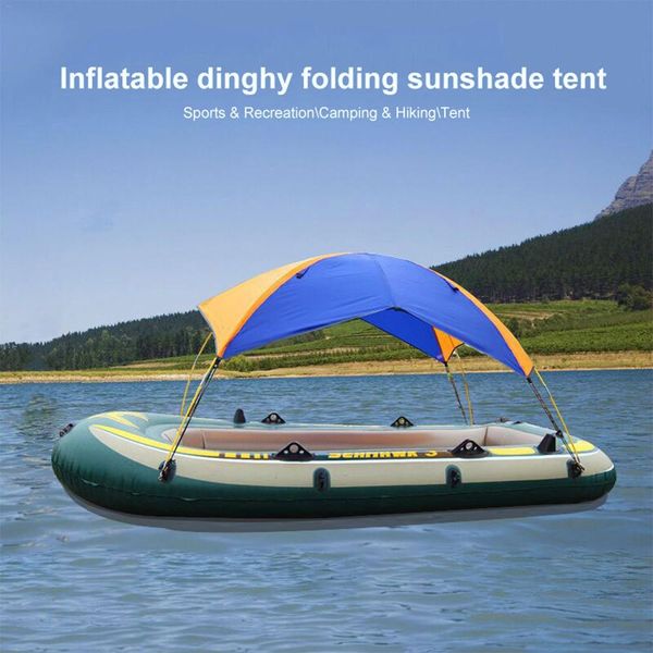 

4 person inflatable boat tent waterproof boat shelter kayak accessories fishing sun shade rain canopy kayak sailboat awning top