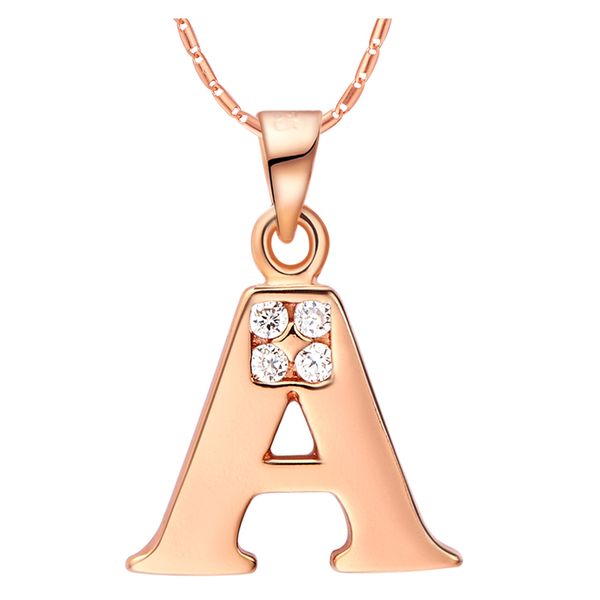 

2015 fashion 26 letters g initial letter pendant necklace for women men classic chain pendant necklaces jewelry gift, Silver