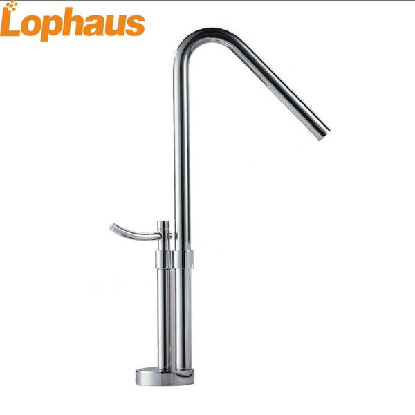 

lophaus faucet copper plating lengthening heightening rotatable and cold water faucet household washbasin mixed water