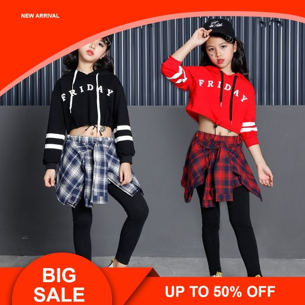 

2019 new hip hop girls clothing 2pcs teenage girls crop hoodies sweatshirt skirt-pant leggings sets korean kids streetwear, White
