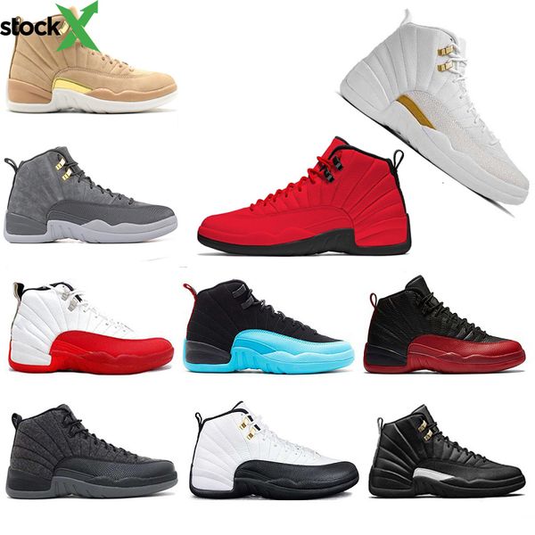 

chaussure 12 xii basketball shoes white flu game gs barons pe wolf grey gym red taxi playoffs gamma french blue mens sport sneaker, Black