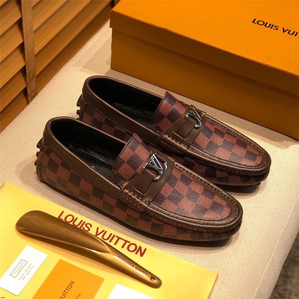

2019 leather men shoes casual flat men shoes waterproof breathable loafers male moccasins driving shoes big size 46, Black