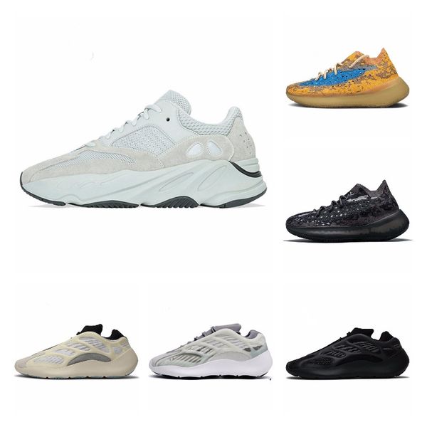 

azael alvah 700 v3 running shoes alien mist black 3m reflective 380 men women chaussures kanye mens trainers fashion sports sneakers 36-45