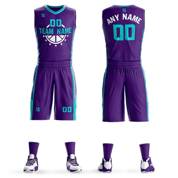 purple basketball jersey design