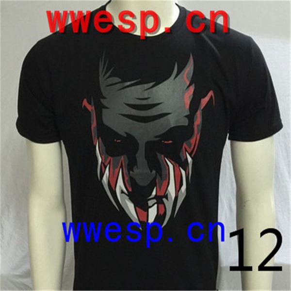

ofwwe cotton t-shirt, mens designer t shirts super star with john cena/cm-punk/daniel bryan/rko t12, White;black