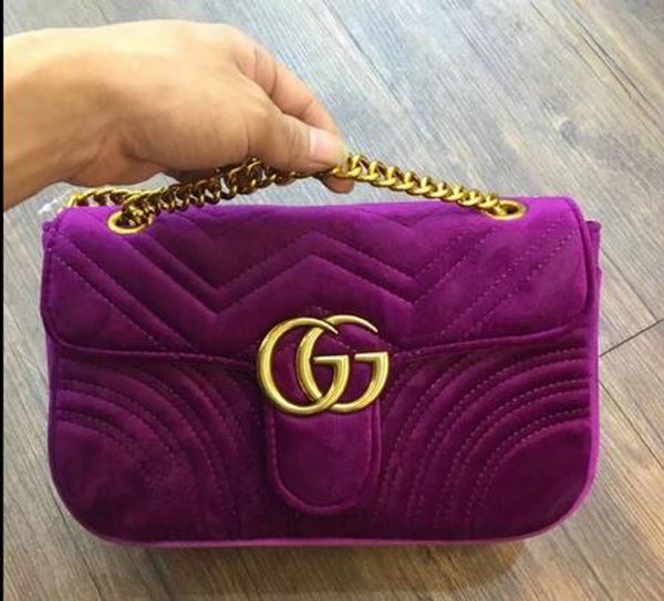 

новый подарок мода черная цепь макияж сумка известная роскошная вечерняя сумка marmont бархатная сумка женщины дизайнерские сумки