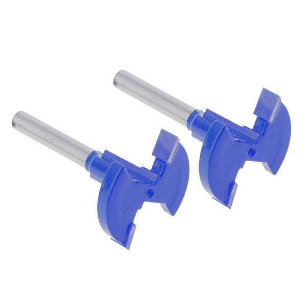 

2x 1/4'' shank straight t-track t-slot router bits woodworking cutter tools