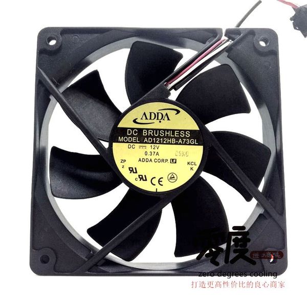 

new adda ad1212hb-a73gl 12025 12v 0.37a high-grade cabinet radiation fan