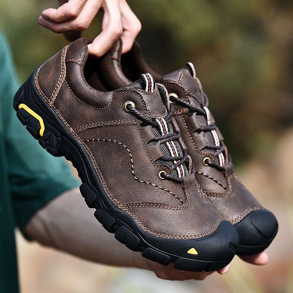 

men hiking shoes genuine leather hunting shoes sneakers men tactical boots