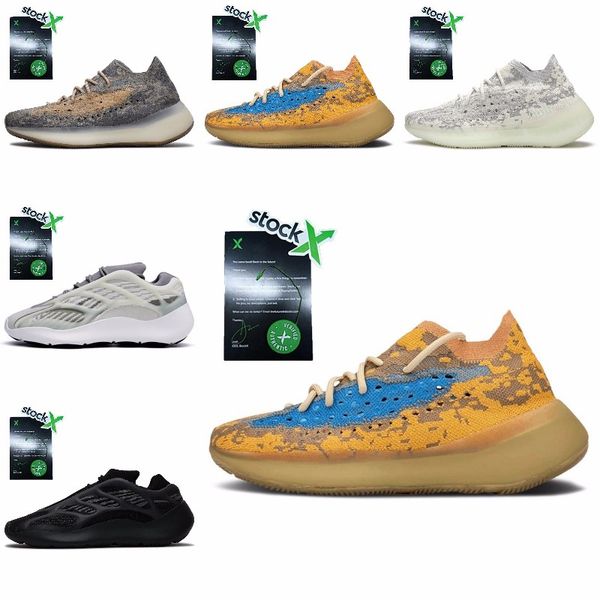 

kanye west 700 v2 светоотражающих углерода больница синего инерция тефры мужчины женщины бег кроссовки твердых гое аналоговое teal обувь tra