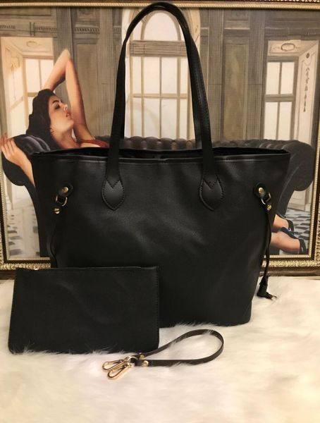 

2pcs set high qulity classic womens handbags flower ladies composite tote pu leather clutch shoulder bags female purse with wallet