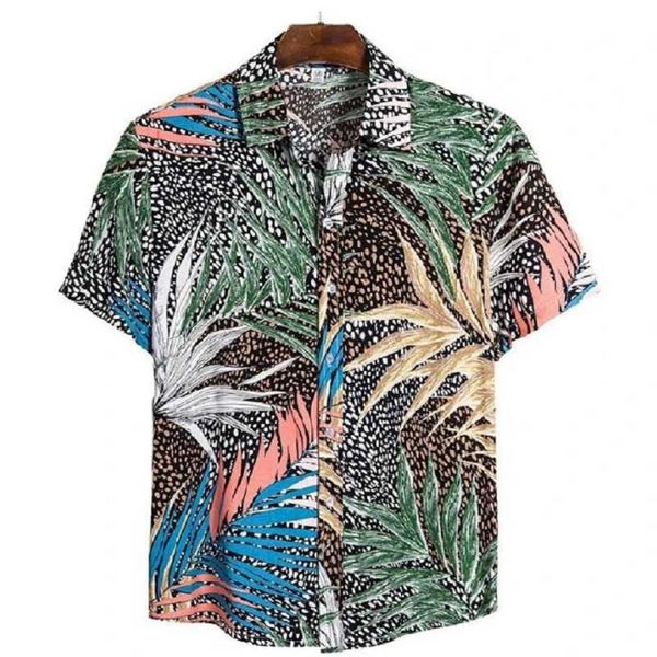 

jessic лета 2020 года с коротким рукавом мужские рубашки с коротким рукавом рубашка мягкая мужская пляжная гавайская, White;black