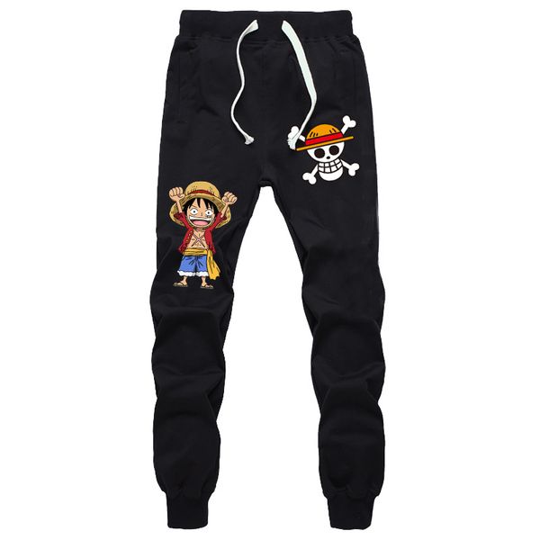 

ONE PIECE Sports Straight Pants Monkey D. Luffy Summer Sweat Pockets Jogger Fitness Sports Breathable Pants for Men Boys Teens