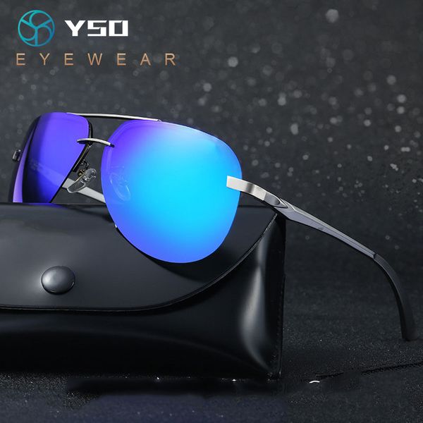 

yso 2020 new fashion luxury ladies polarizing sunglasses uv400 men's glasses classic retro brand design driving sunglasses, White;black
