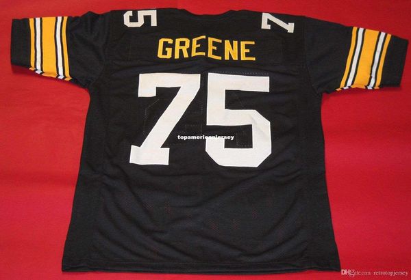 

retro #75 joe greene custom mitchell & ness jersey black mens stitching s-5xl,6xl football jerseys running, Black;blue