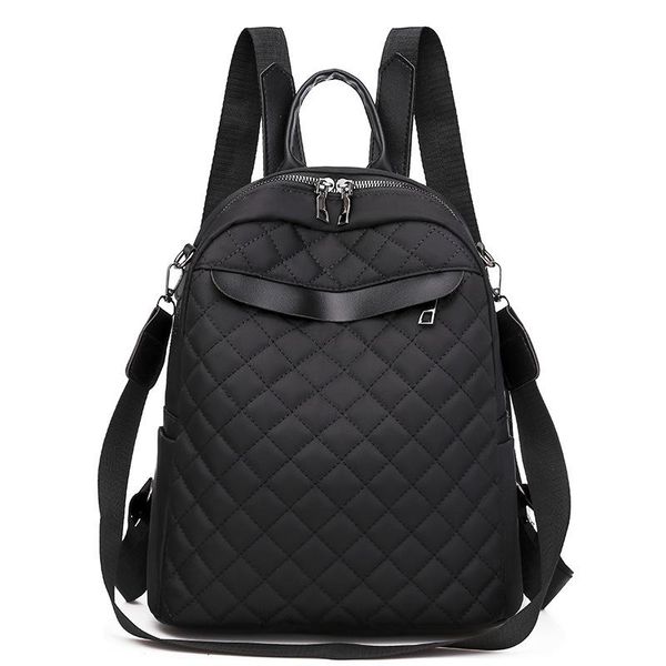 

oxford fabric travel anti-theft backpack female velvet design collage school backpack for teenage girl striped women