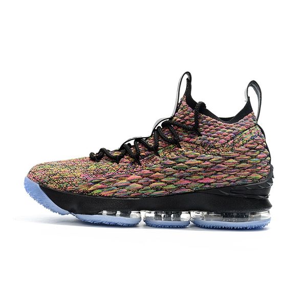 

Men lebron 15 ba ketball hoe new for ale white black foam boy girl youth kid outdoor neaker boot with box