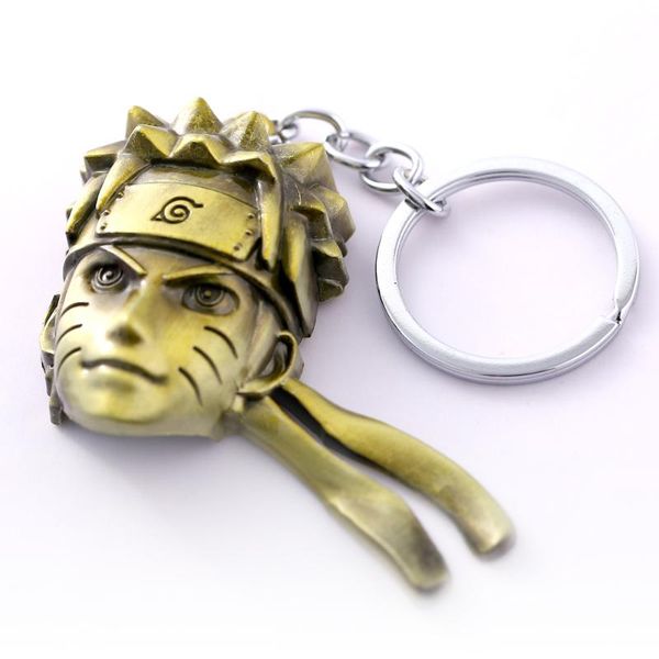 

12pcs/lot fashion uzumaki naruto key chain key rings men chaveiro car keychain jewelry holders for kids boys gifts cosplay, Silver