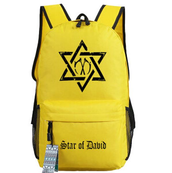 

star of david backpack hexagram day pack good school bag cool packsack print rucksack sport schoolbag outdoor daypack
