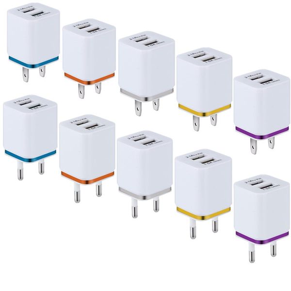 

Metal dual u b wall charger u eu plug 2 1a ac power adapter wall charger plug 2 port for iphone 6 7 8 x xr x am ung xiaomi huawei