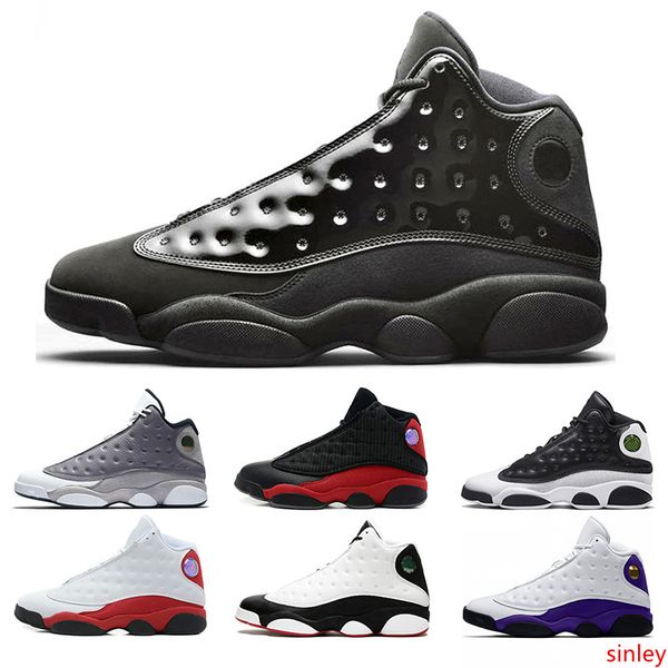 

new 13 cap and gown 13s rivals men basketball shoes atmosphere grey he got game black cat mens trainer sport sneakers 41-47