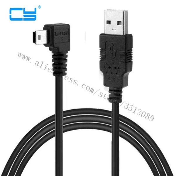 

mini usb b type 5pin male to usb 2.0 male data cable with ferrite 25cm 0.5m 1.8m 3.0m 5.0m left angled right angled 90 degree