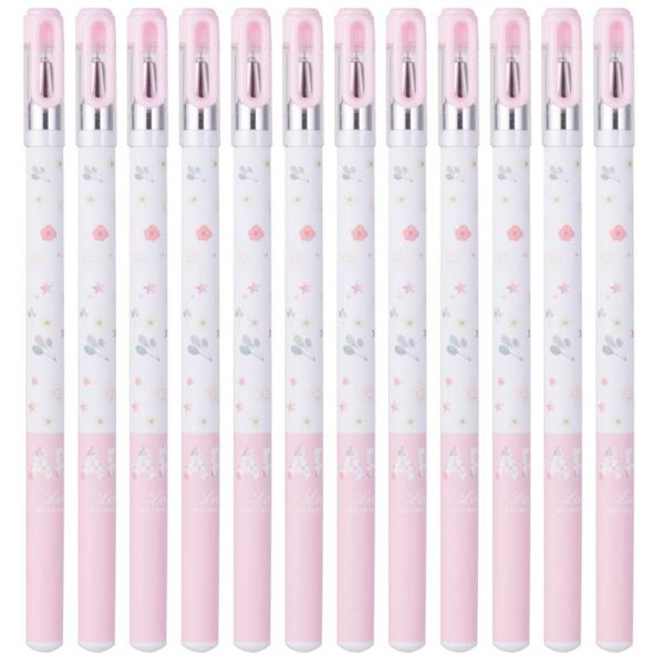 

deli a037a-01 0.38mm pen set black color ink writing ballpoint pens for school office stationery supplies exam spare